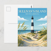 Carte Postale L'île de Sullivan Caroline du Sud (Devant / Derrière)