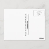 Carte Postale L'île de Thirasia au-dessus de Santorin (Dos)