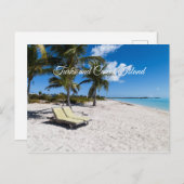 Carte Postale L'île de Turks and Caicos (Devant / Derrière)