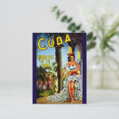 Carte Postale L'île de Vacances Cuba Vintage voyage (Debout devant)