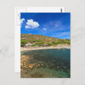 Carte Postale L'île d'Elbe - plage à Seccheto (Devant / Derrière)