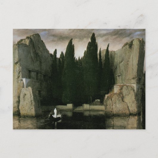 Carte Postale L'île des morts par Arnold Bocklin, Symbolisme Art (Devant)