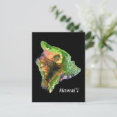 Carte Postale L'île d'Hawaii de Space Landsat Image (Debout devant)