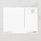 Carte Postale L'île du désert dans le pacifique blanc texte cart (Dos)