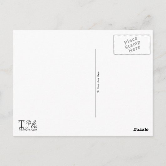 Carte Postale L'île du Mont Desert (Dos)