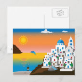 Carte Postale L'île grecque (Devant / Derrière)