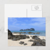 Carte Postale L'île tropicale (Devant / Derrière)