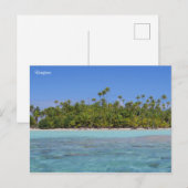 Carte Postale L'île tropicale de Rangiroa (Devant / Derrière)