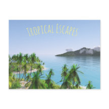 L'île tropicale des palmiers