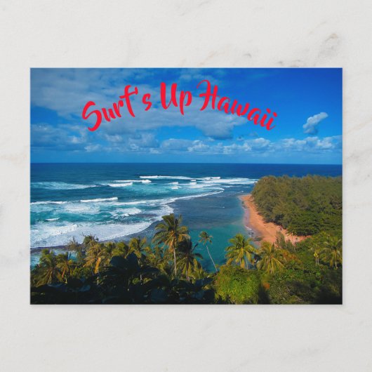 Carte Postale L'île tropicale hawaïenne (Devant)