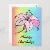 Carte Postale Lilie (Devant / Derrière)