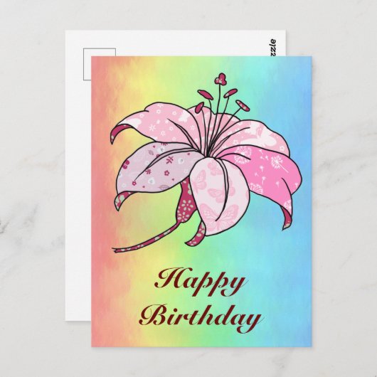 Carte Postale Lilie (Devant / Derrière)