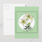 Carte Postale Lilies (Devant / Derrière)