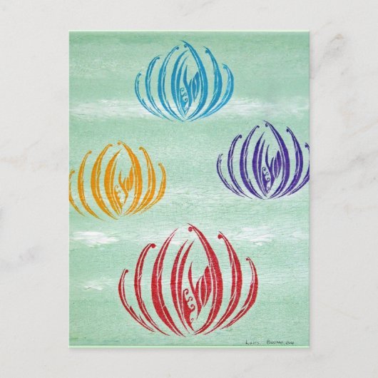 Carte Postale Lilies, Bidjara 2007 (Devant)