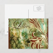Carte Postale Lillies (Devant / Derrière)