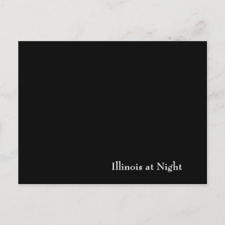 Carte Postale L'Illinois la nuit