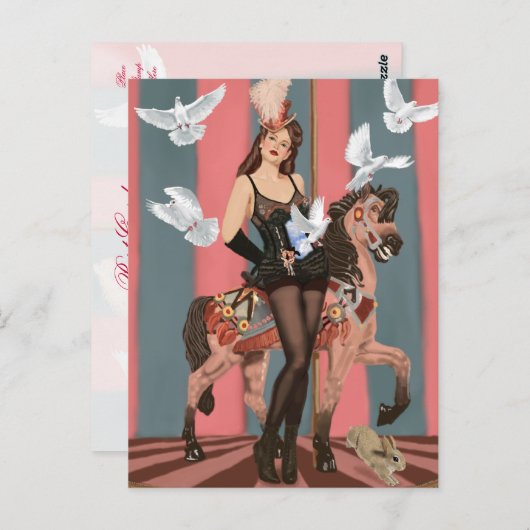 Carte Postale L'illusionniste (Devant / Derrière)