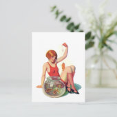 Carte Postale L'illustration de classique de poisson rouge (Debout devant)