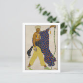 Carte Postale L'Illustration de costume par Leon Bakst pour Le P (Debout devant)