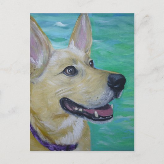 Carte Postale Lilly près d'une rivière (Devant)