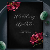 Carte Postale Lily Gothic Mariage Report Annulation