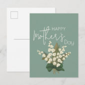 Carte Postale Lily of the Valley Joyeuse fête des mères (Devant / Derrière)
