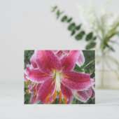 Carte Postale Lily Stargazer Purple Flower (Debout devant)
