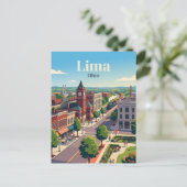 Carte Postale Lima, Ohio (Debout devant)