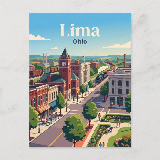 Carte Postale Lima, Ohio (Devant)