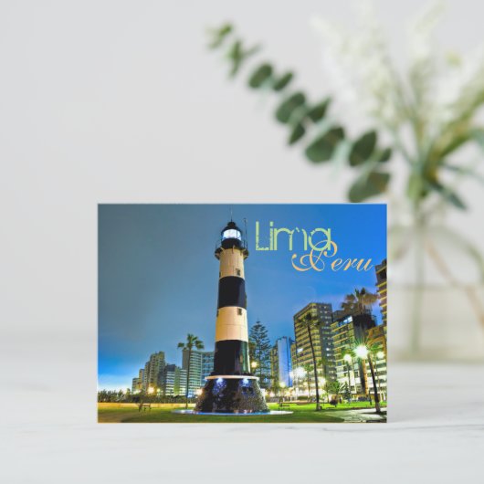 Carte Postale Lima, Pérou, district de Miraflores, S.A. (Debout devant)