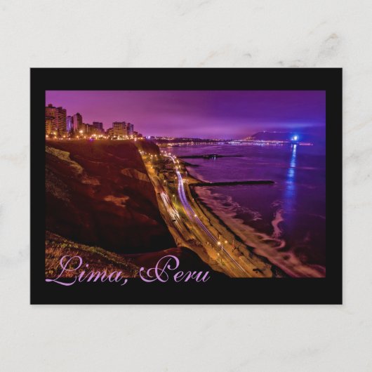 Carte Postale Lima, Pérou, district de Miraflores, S.A. (Devant)
