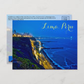 Carte Postale Lima, Pérou, district de Miraflores, S.A. (Devant / Derrière)