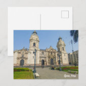 Carte Postale Lima, Perú, Plaza Mayor (Devant / Derrière)