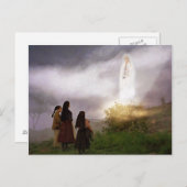 Carte Postale L'image dévotionnelle de l'Apparition Fatima (Devant / Derrière)