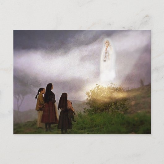Carte Postale L'image dévotionnelle de l'Apparition Fatima (Devant)