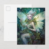 Carte Postale L'Imaginaire Fairy Green Woodland (Devant / Derrière)