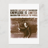 Carte Postale L'imagination est plus importante que la connaissa (Devant)