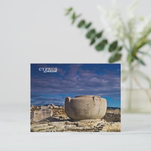 Carte Postale Limassol cYPRUS ancien monument roman grec postc (Debout devant)