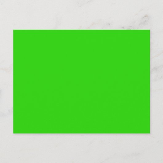 Carte Postale LIME GREEN (couleur fruitée solide) ~ (Devant)