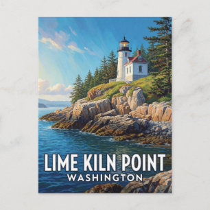 Carte Postale Lime Kiln Point State Park — Washington