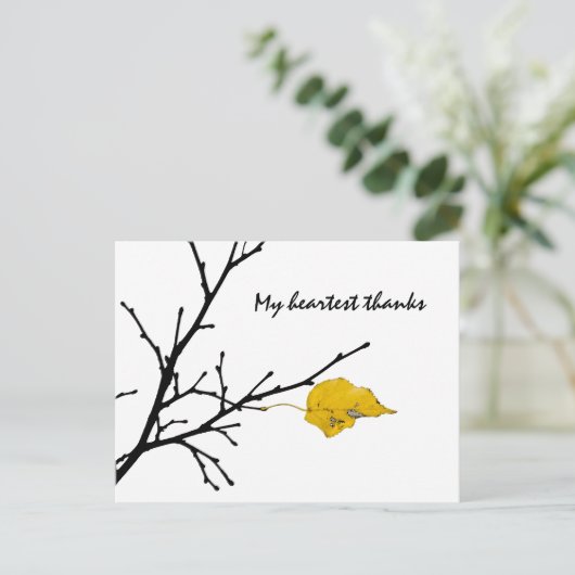 Carte Postale Lime Tree Leaf (Debout devant)