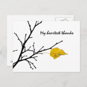 Carte Postale Lime Tree Leaf (Devant / Derrière)