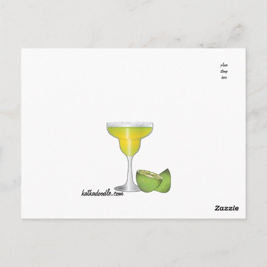 Carte Postale Limite Sacrifice pour Margaritas Funny Postcard (Dos)