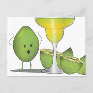 Carte Postale Limite Sacrifice pour Margaritas Funny Postcard