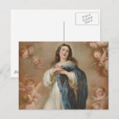 Carte Postale L'Immaculée conception par la lithographie américa (Devant / Derrière)