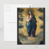 Carte Postale L'Immaculée Conception Radiance Céleste Art (Devant / Derrière)