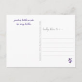 Carte Postale Limonade Violette Pensées pour Toi (Dos)