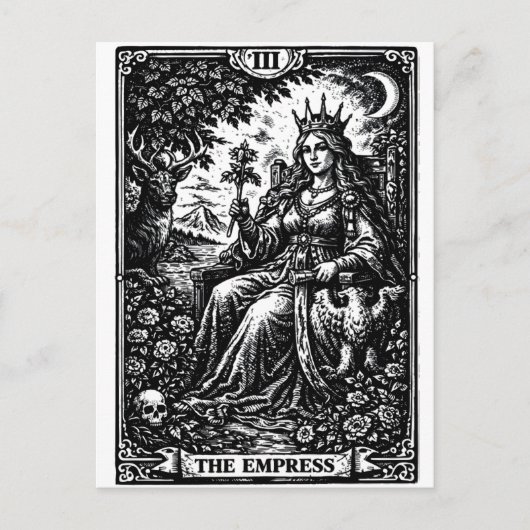Carte Postale L'Impératrice — BurnsInHell Tarot III (Devant)