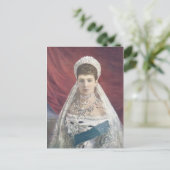 Carte Postale L'Impératrice Dowager De Russie (Debout devant)