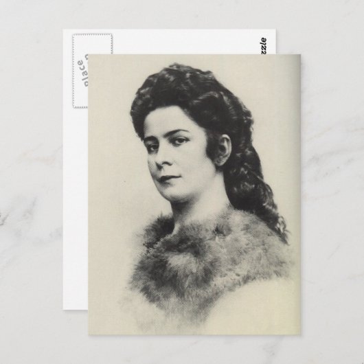 Carte Postale L'impératrice Elisabeth - Sissi - Sisi d'Autriche (Devant / Derrière)
